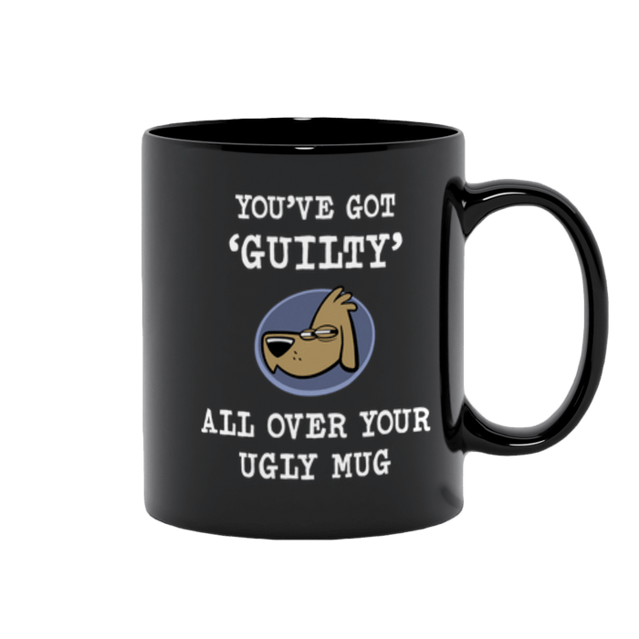 Black mug with 